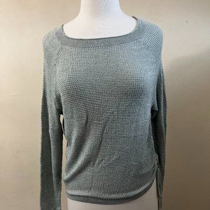 Express mint green long-sleeve sweater